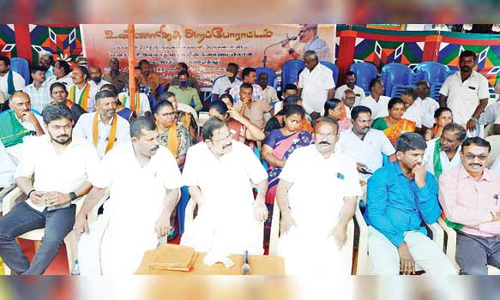 தமிழக அரசை கண்டித்து  ராசிபுரத்தில் பா.ஜ.க.வினர்   உண்ணாவிரதப் போராட்டம்