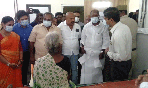 காரைக்காலில் காலரா பாதிப்பு -  முதல்-அமைச்சர் ரங்கசாமி ஆய்வு