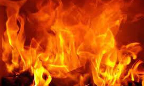 கறிக்கடையில் தீ விபத்து