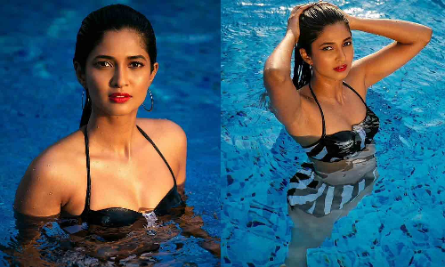 நீச்சலுடையில் கவர்ச்சி காட்டும் கீர்த்தி பாண்டியன்... வைரலாகும் புகைப்படம்