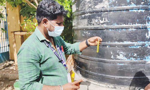 ஆலந்தூர் பகுதியில் பொதுமக்களுக்கு வழங்கும் குடிநீரின் தரம் ஆய்வு