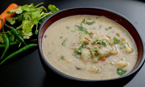 வெஜிடபிள் வெள்ளை குருமா