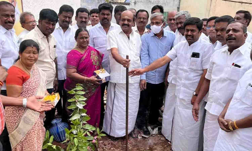 ரூ.1.20 கோடியில் நலத்திட்ட பணிகளுக்கு பூமிபூஜை செல்வராஜ் எம்.எல்.ஏ., தொடங்கி வைத்தார்