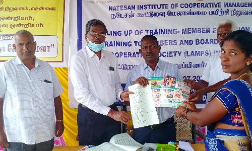 அரூர் சித்தேரி  மலைவாழ் மக்களுக்கு  உறுப்பினர் கல்வி திட்ட   விழிப்புணர்வு பயிற்சி முகாம்