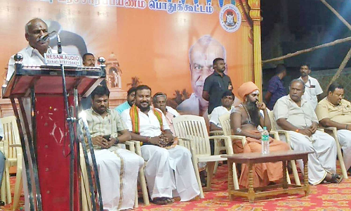 கோவில்களை அரசு பாதுகாக்க வேண்டும்-தருமபுரம் சொக்கலிங்கம் தம்பிரான் சுவாமிகள் பேச்சு