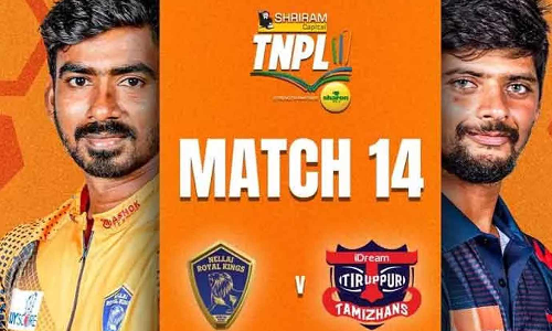 டிஎன்பிஎல் - நெல்லை அணிக்கு 118 ரன்களை இலக்காக நிர்ணயித்தது திருப்பூர்