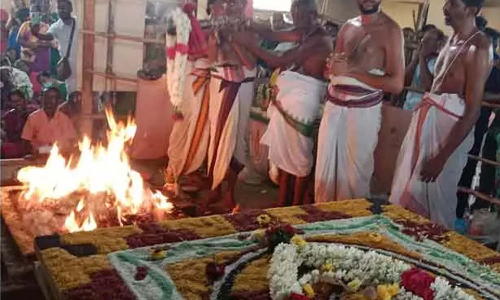வரதராஜ பெருமாள் கோவிலில் சுவாதி நட்சத்திர மகா யாகம்