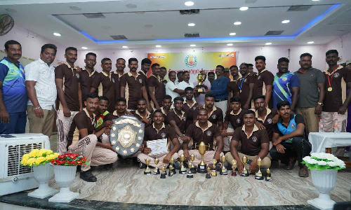 தீயணைப்பு வீரர்களுக்கு போட்டி- திருவள்ளூர் மாவட்ட அணி வெற்றி