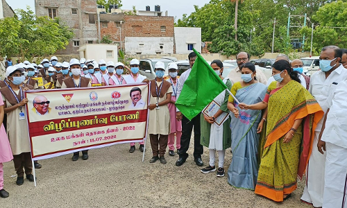 உலக மக்கள் தொகை தினத்தையொட்டி விழிப்புணர்வு பேரணி-கனிமொழி எம்.பி. தொடங்கி வைத்தார்