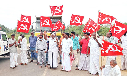 விவசாயிகள் சாலை மறியல்