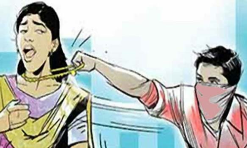 பணகுடி அருகே நடந்து சென்ற பெண்ணிடம் 6 பவுன் செயின் பறிப்பு