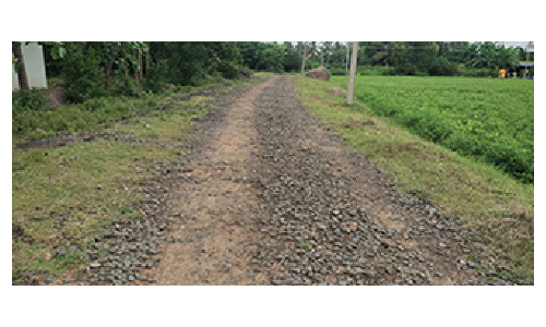 பாலக்கோடு அருகே  பூர்காலன்கொட்டாய் கிராமத்தில்  பழுதான சாலையால் பொதுமக்கள் அவதி