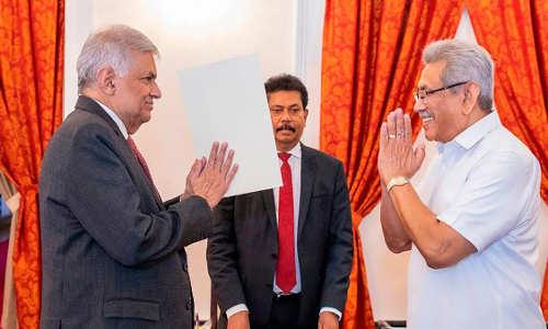 இலங்கையின் இடைக்கால அதிபராக ரணில் விக்ரமசிங்கே நியமனம்