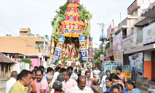 கடலூர் திருப்பாதிரிப்புலியூர்  வரதராஜ பெருமாள் கோவிலில்  தேரோட்டம்