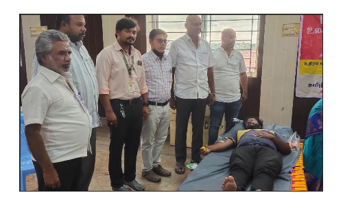 தேன்கனிக்கோட்டை பேரூராட்சியில்   மாபெரும் ரத்ததான முகாம்