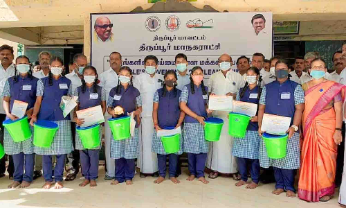 திருப்பூரில் தூய்மை நகரங்களுக்கான மக்கள் இயக்க விழிப்புணர்வு பேரணி - எம்.எல்.ஏ, மேயர் தொடங்கி வைத்தனர்