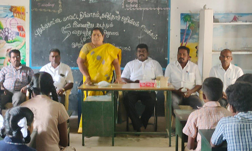 புதுகை திருவிழா முன்னிட்டு பள்ளி மாணவர்களுக்கு பேச்சு - கவிதை போட்டிகள்