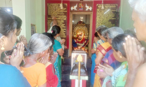 கோவில்பட்டி அருகே பூமாதேவி ஆலயத்தில் பவுர்ணமி சிறப்பு பூஜை