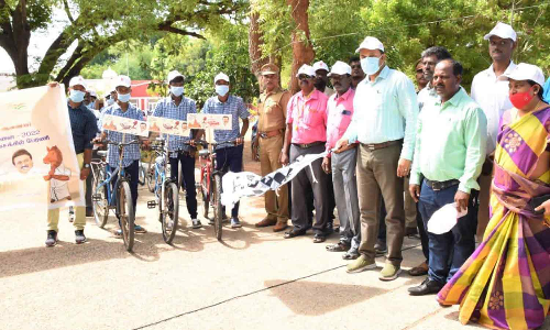 செஸ் ஒலிம்பியாட் விழிப்புணர்வு சைக்கிள் பேரணி