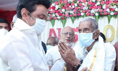 சங்கரய்யாவுக்கு இன்று 101-வது பிறந்தநாள்- மு.க.ஸ்டாலின் வாழ்த்து