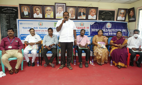 குடியாத்தத்தில் குழந்தைகள் உரிமை குறித்து ஊராட்சி மன்ற தலைவர்களுக்கு பயிற்சி வகுப்பு