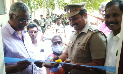 மாமல்லபுரத்தில் காமராஜர் பிறந்தநாளில் பள்ளியில் நூலகம் திறப்பு