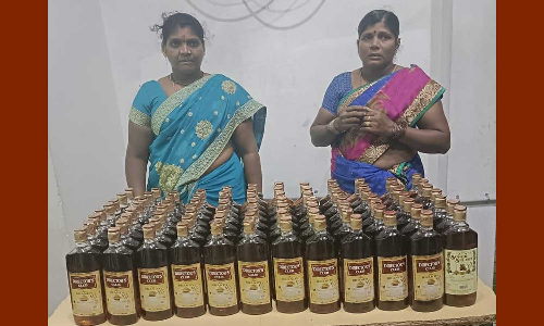 மது பாட்டில்கள் கடத்திய 2 பெண்கள் கைது