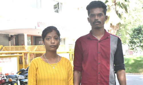 கலப்பு திருமணம் செய்த காதல் ஜோடி பாதுகாப்பு கேட்டு தஞ்சம்