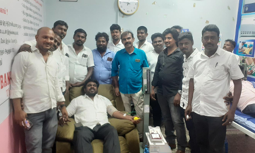 தூத்துக்குடியில் காமராஜர் பிறந்த நாளை முன்னிட்டு   ரத்ததான முகாம்