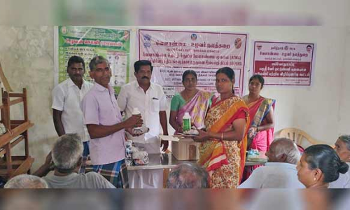 விவசாயிகளுக்கு கிருமி நீக்கம் செய்தல் குறித்து தொழில்நுட்ப பயிற்சி