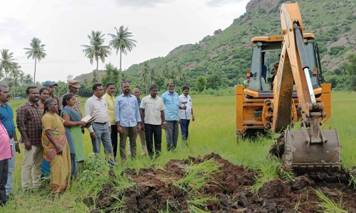 கண்ணமங்கலம் அருகே ஆக்கிரமிப்பு அகற்றம்