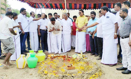 வந்தவாசியில் ரூ.75 லட்சம் மதிப்பில் ஆரம்ப சுகாதார நிலைய கட்டிட பணி