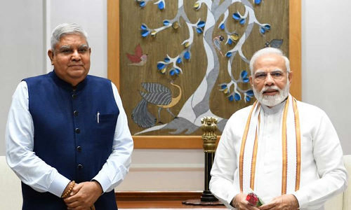 குடியரசு துணைத் தலைவர் தேர்தல்: தேசிய ஜனநாயக கூட்டணி வேட்பாளர்  ஜெகதீப் தன்கர்- பாஜக அறிவிப்பு