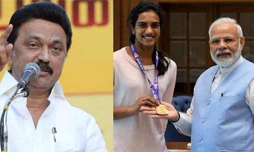 பி.வி.சிந்துவுக்கு பிரதமர் மோடி, முதலமைச்சர் மு.க.ஸ்டாலின் வாழ்த்து