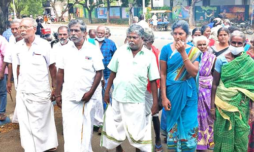 விலையில்லா மாடுகள் வழங்க லஞ்சம் ஊராட்சி தலைவர் மீது   கிராம மக்கள் பரபரப்பு புகார்