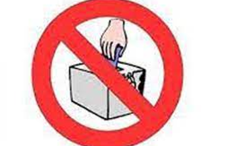 குடியிருக்கும் பகுதியில் வாக்களிக்க ஆர்வம் காட்டாத மக்களை புறக்கணித்த மாநகராட்சி