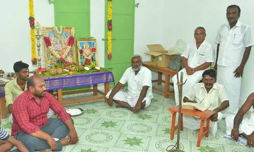 ஆறுமுகநேரியில் ராமாயண ஏடு வாசிப்பு