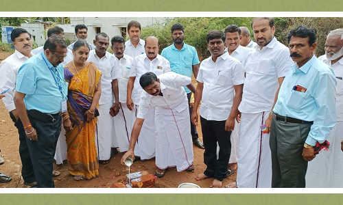 ஆய்க்குடியில்  புதிய கால்நடை மருந்தகம் அடிக்கல் நாட்டு விழா