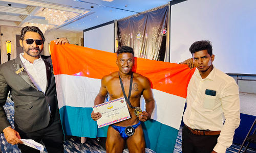 புதுவை வீரர் 4-ம் இடம் பிடித்து சாதனை