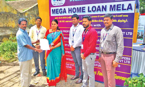 எஸ்.பி.ஐ., வங்கி சார்பில்   வீட்டு கடன் மேளா