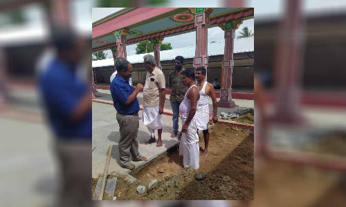 அல்லாளபுரம் உலகேஸ்வரர் கோவிலில் அறநிலையத்துறை அதிகாரிகள் ஆய்வு