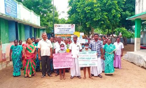 திருவெண்ணைநல்லூர் அருகே பிளாஸ்டிக் ஒழிப்பு விழிப்புணர்வு பேரணி ஊராட்சி மன்ற தலைவர் சுரேஷ் பங்கேற்பு