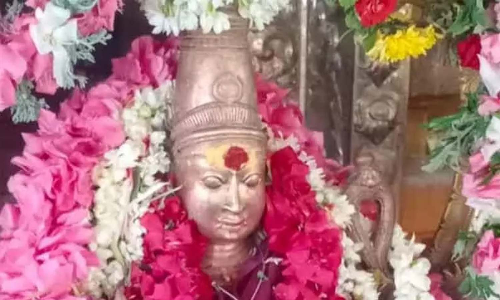 நத்தம் மாரியம்மன் கோவிலில் பூச்சொரிதல் விழா