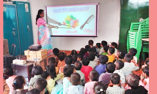 தொண்டி அரசு தொடக்கப்பள்ளியில் நவீன வசதி