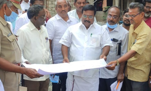 தீயணைப்பு நிலையத்தில் சிவா எம்.எல்.ஏ. ஆய்வு