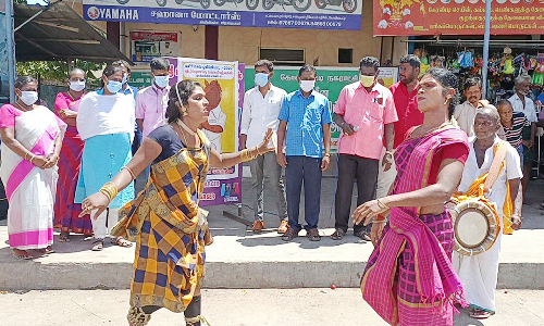 கோவில்பட்டியில்  செஸ் ஒலிம்பியாட் விழிப்புணர்வு கலை நிகழ்ச்சிகள்