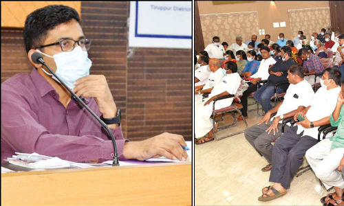 காங்கயம் பகுதியில்  கல்குவாரி அமைப்பது  குறித்து கருத்து கேட்பு