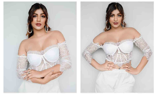 கோட் அணிந்து கவர்ச்சி காட்டிய யாஷிகா ஆனந்த்