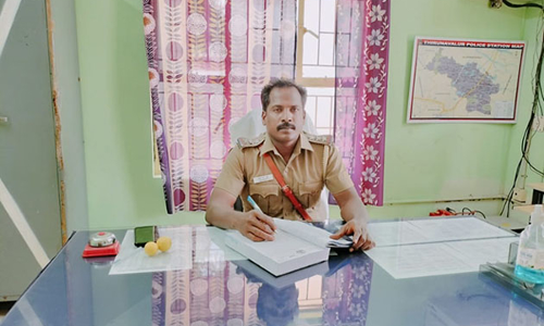 திருநாவலூர்  போலீஸ்  நிலையத்தில் புதிய இன்ஸ்பெக்டர் பொறுப்பேற்பு