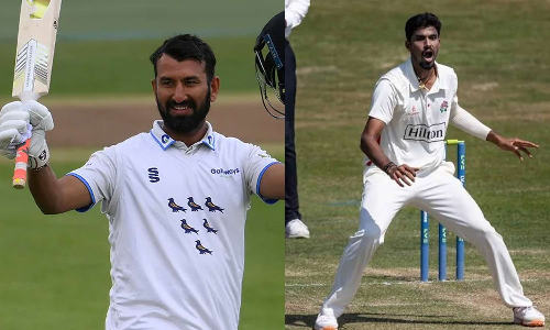 கவுண்டி கிரிக்கெட்டில் மிரட்டும் புஜாரா-வாஷிங்டன்: வைரலாகும் வீடியோ